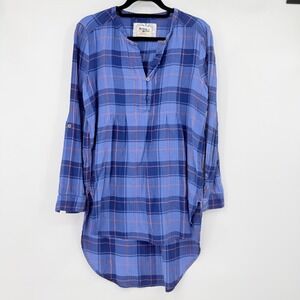 Holding Horses Anthropologie Plaid Tunic Women‎ S Boho Western Cowgirl Rustic